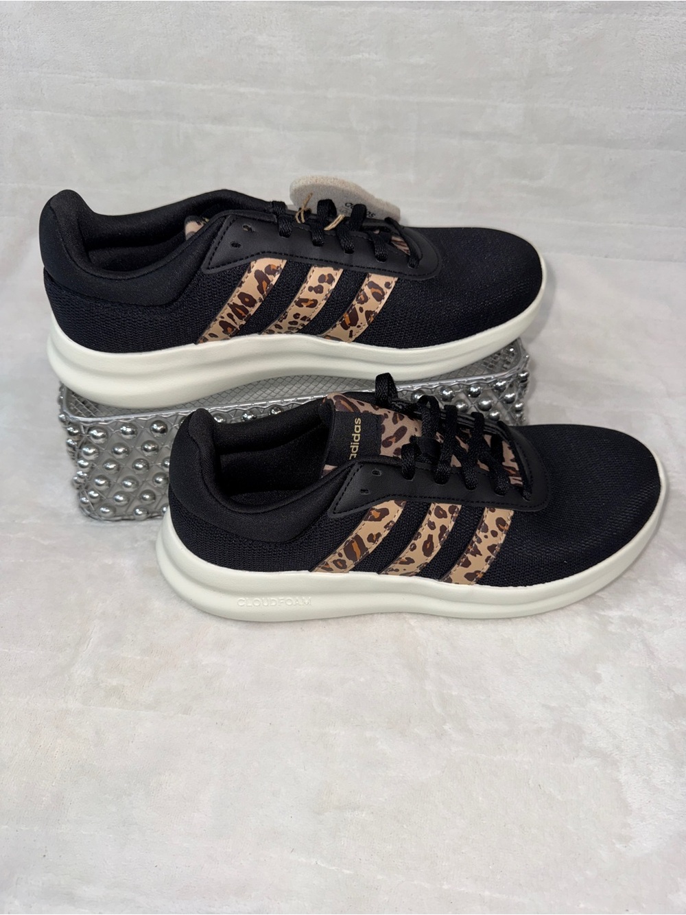 Adidas Lite Racer 4.0 Black Leopard Sz 7 Mens/8.5 Womens IH5273 - Picture 5 of 15